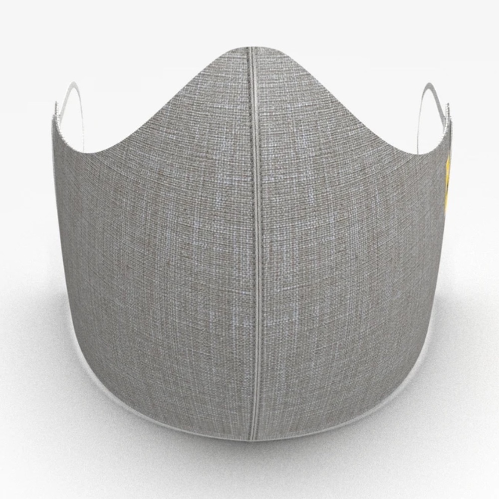 TAILORED, CLASSIC, FORMAL FASHION GREY LINEN MASK